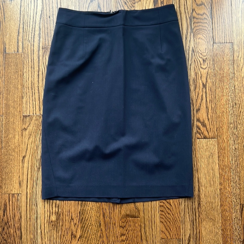 Navy Theory Pencil Skirt (high waisted)